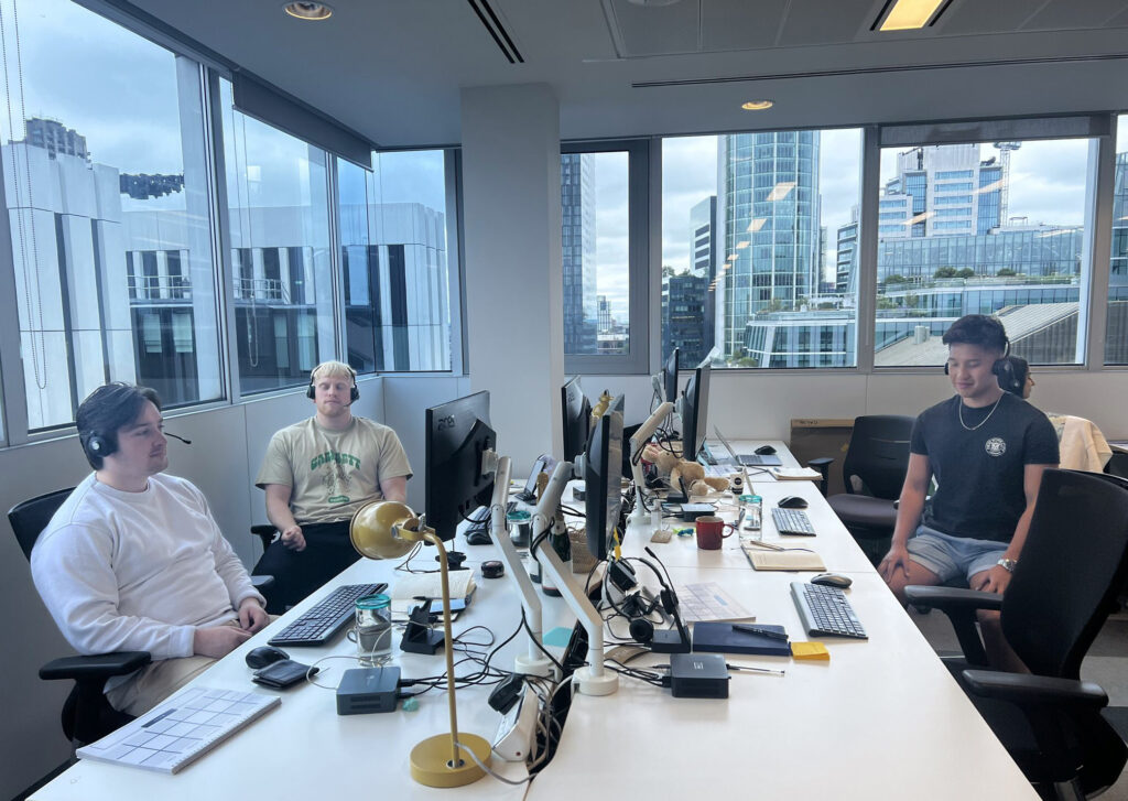 Remote corporate mindfulness session