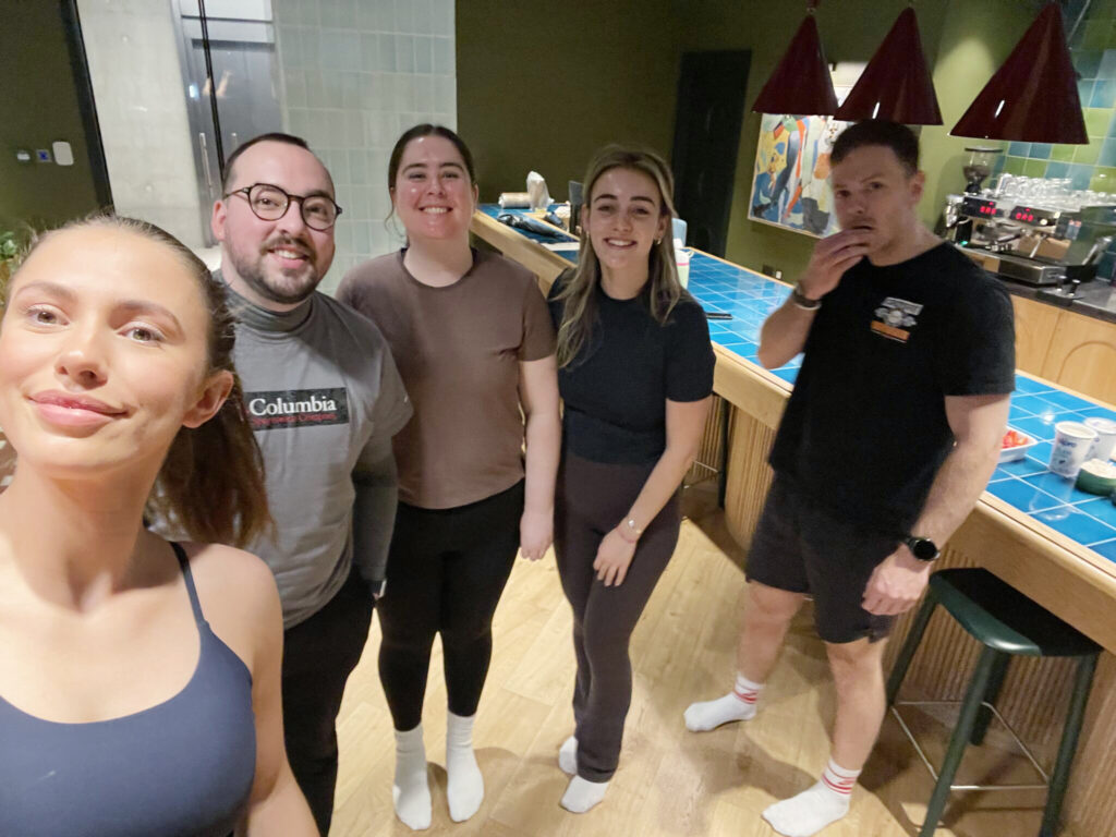 Office Pilates session in London